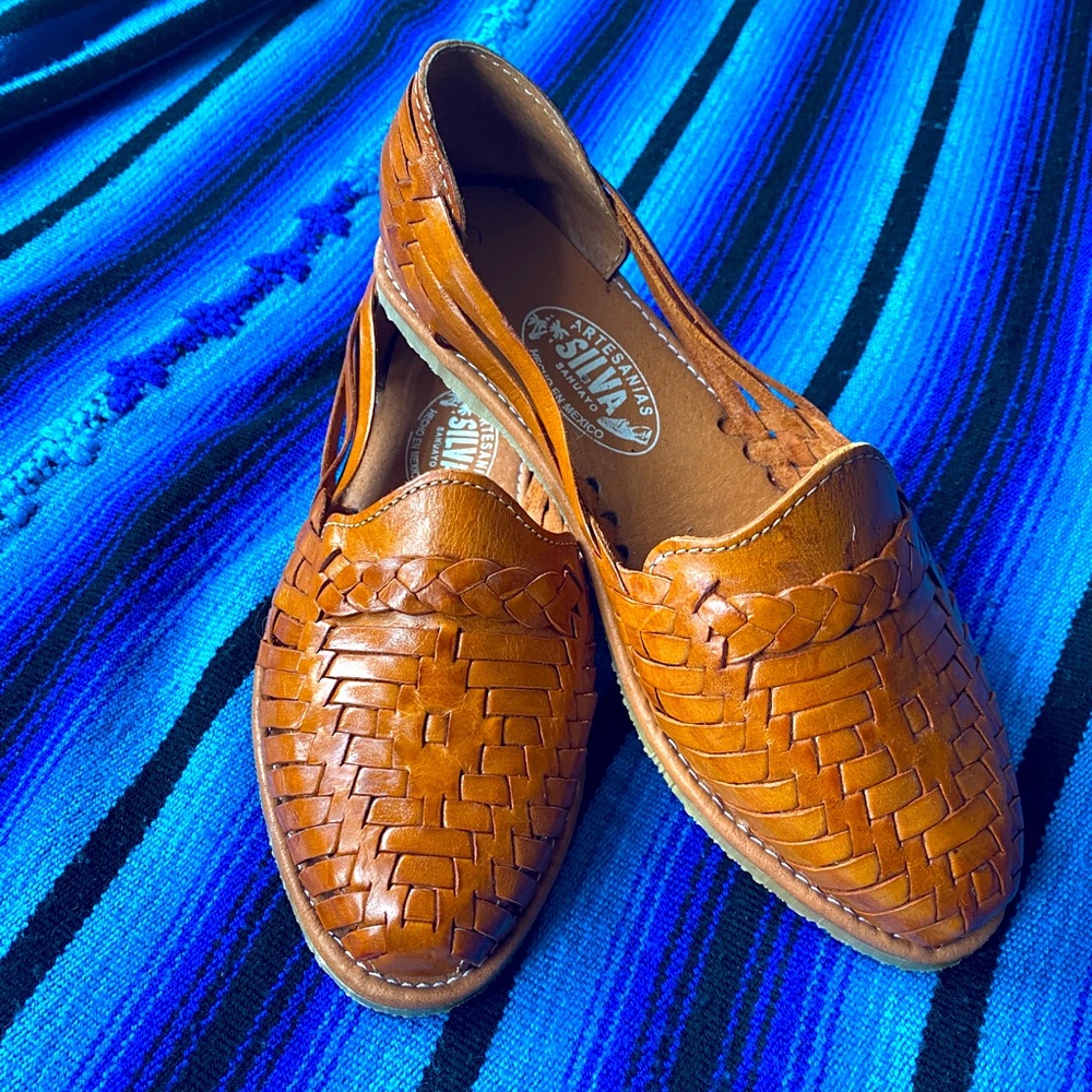 Leather Huarache Loafers size 7.5